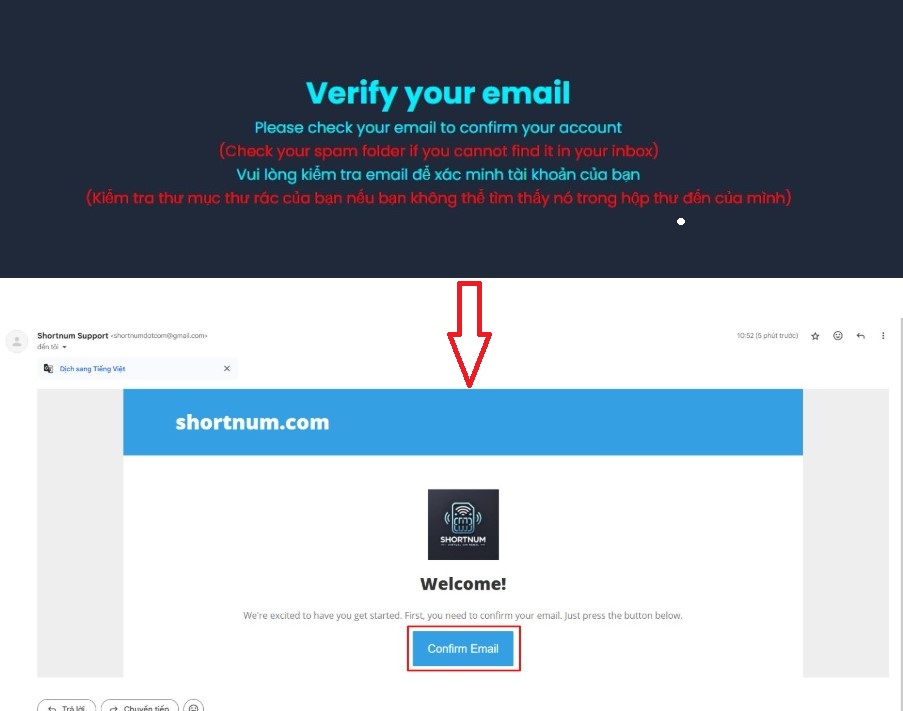 Xác minh email